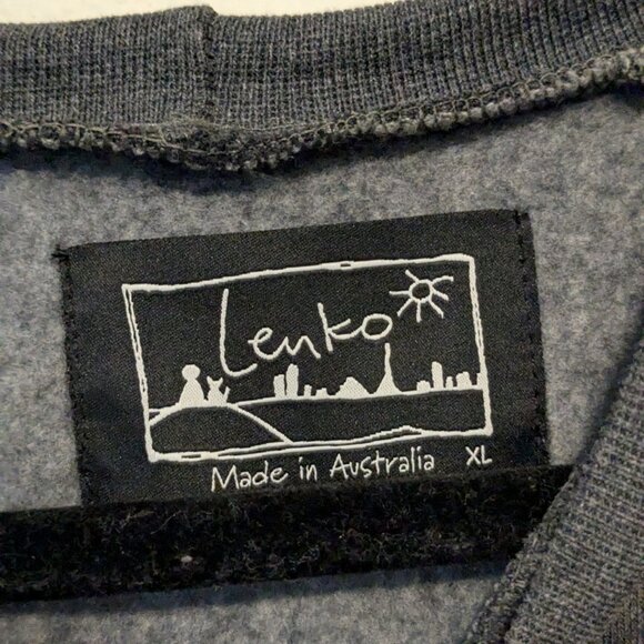 Lenko Animal Sweater Blue Footed Booby Grey Size XL - Picture 3 of 4